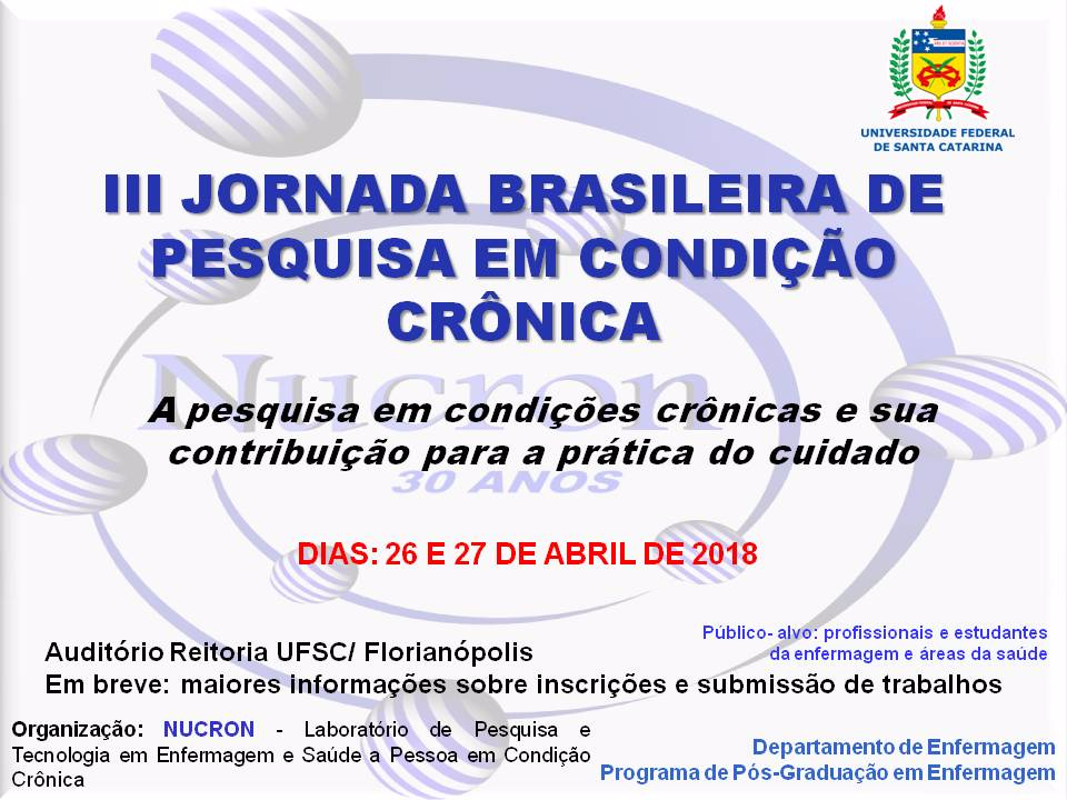 III Jornada Brasileira de Pesquisa em Condição Crônica