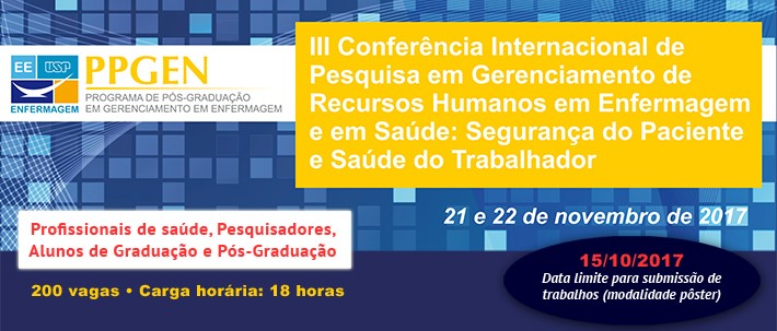 III Conferência Internacional de Pesquisa em Gerenciamento de Recursos Humanos em Enfermagem e em Saúde