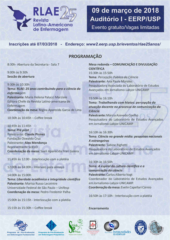 Workshop 25 anos da Revista Latino-Americana de Enfermagem