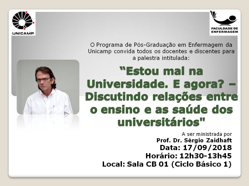 Estou mal na Universidade. E agora? - Discutindo relações entre o ensino e a saúde dos universitários
