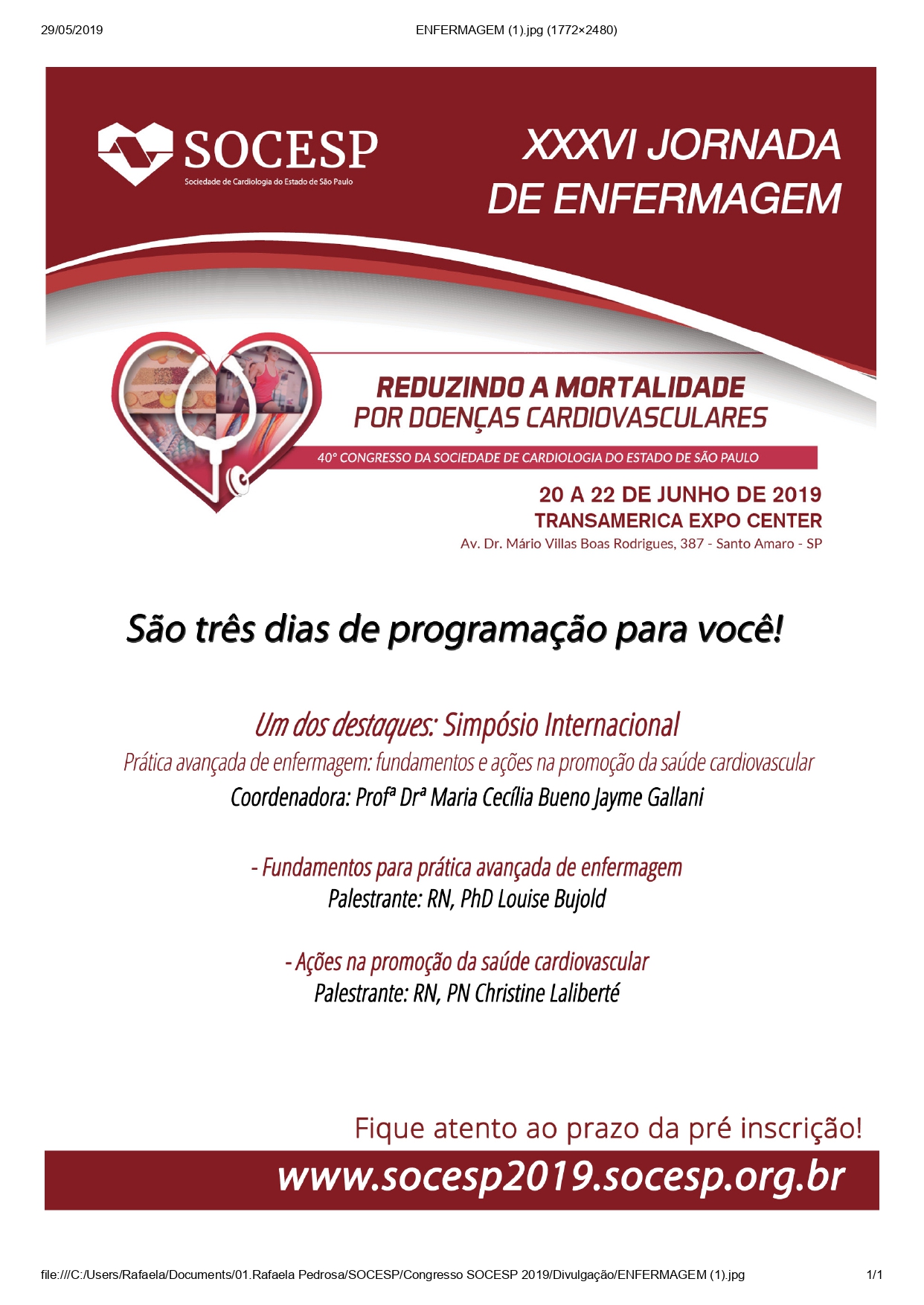 XXXVI JORNADA DE ENFERMAGEM
