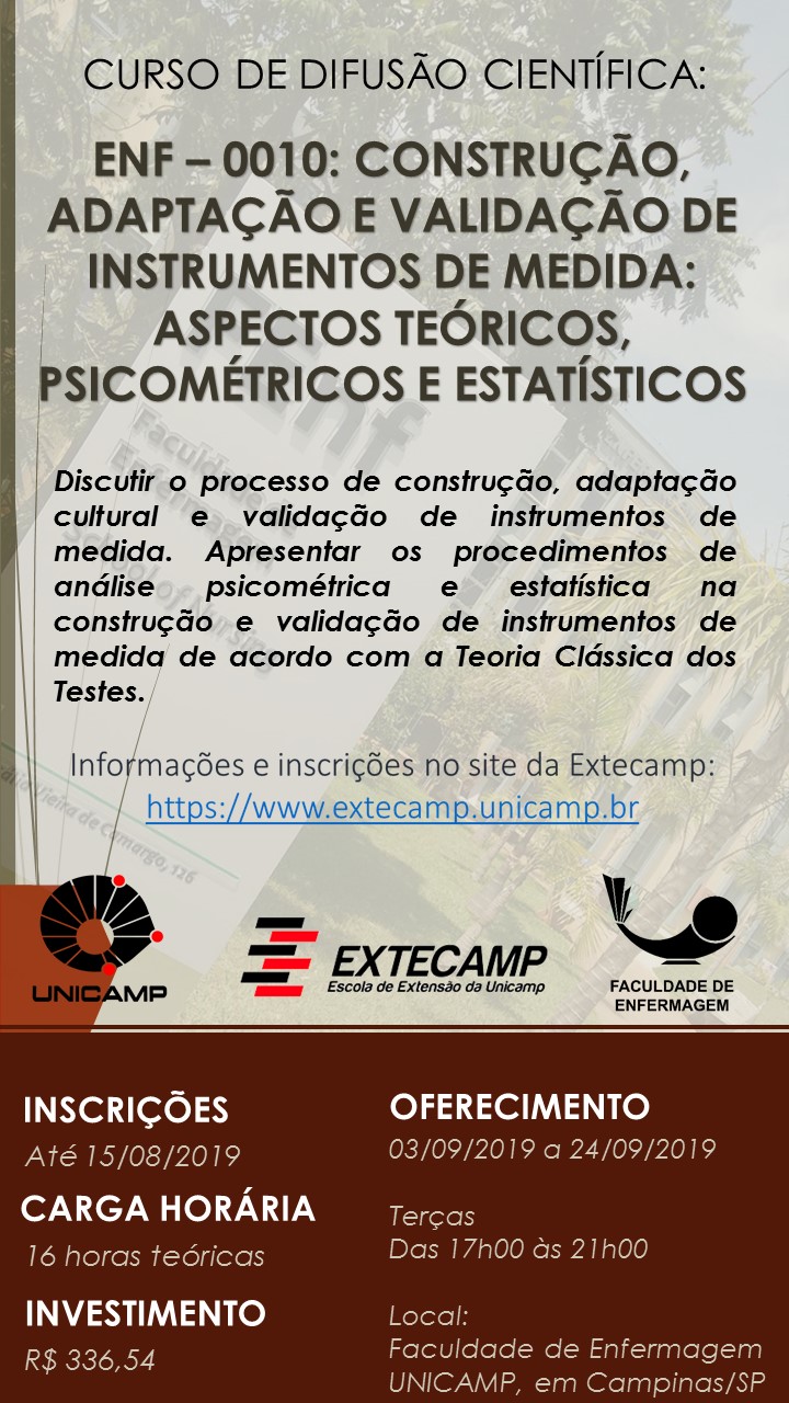 CURSO DE DIFUSÃO CIENTÍFICA 