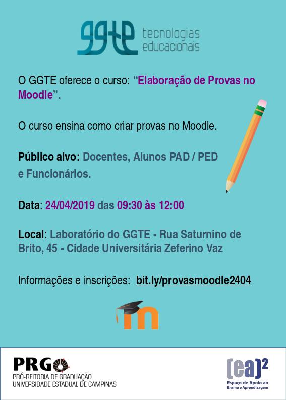 Curso "Elaboração de provas no moodle