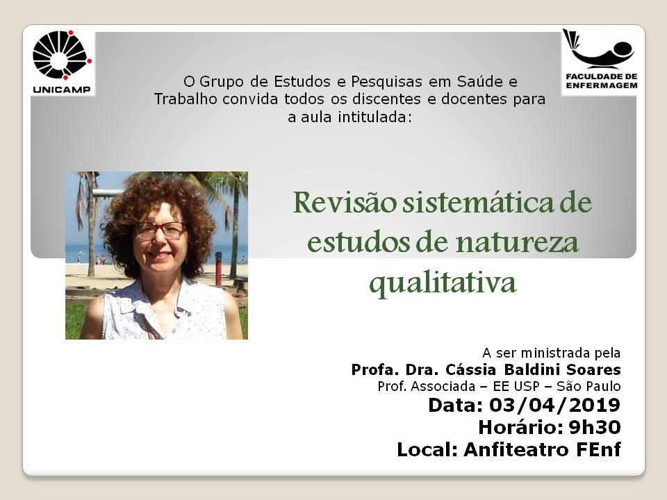 Revisão sistemática de estudos de natureza qualitativa