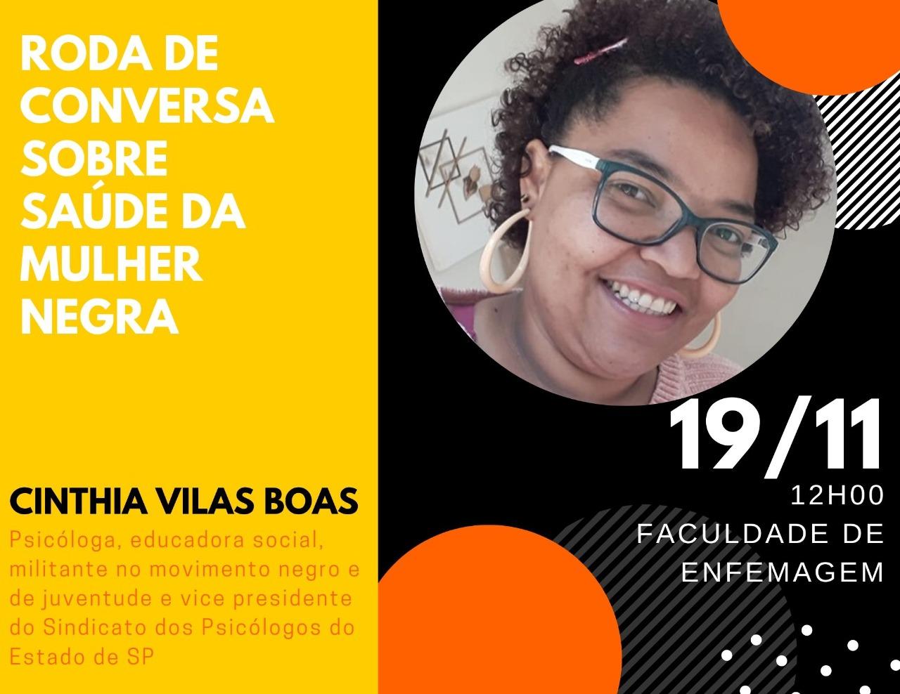 Roda de conversa sobre saúde da mulher negra 
