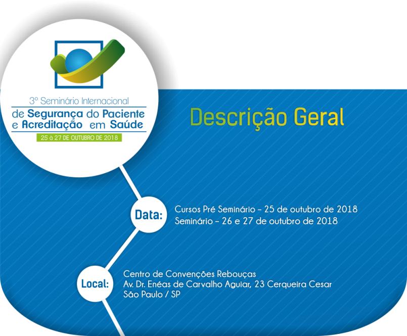 3° Seminário Internacional de Segurança do Paciente e Acreditação em Saúde